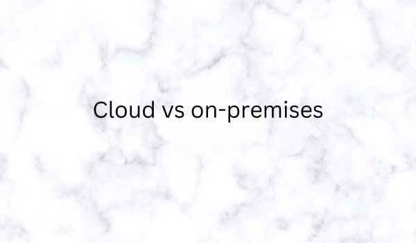 Machine Learning in the Cloud vs on-premises