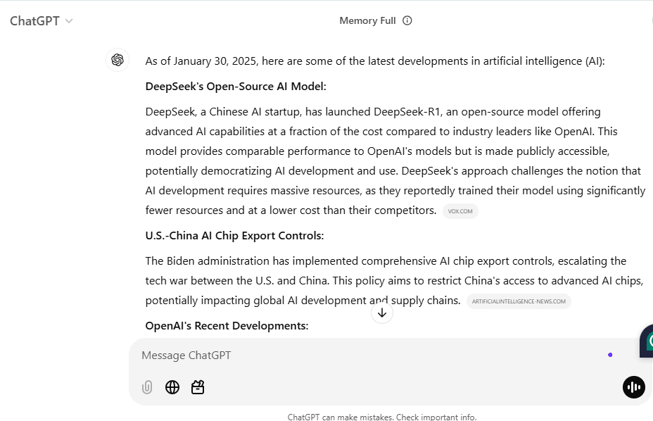 DeepSeek vs ChatGPT: A Comprehensive Comparison