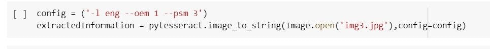 Text Recognition Using Google Tesseract
