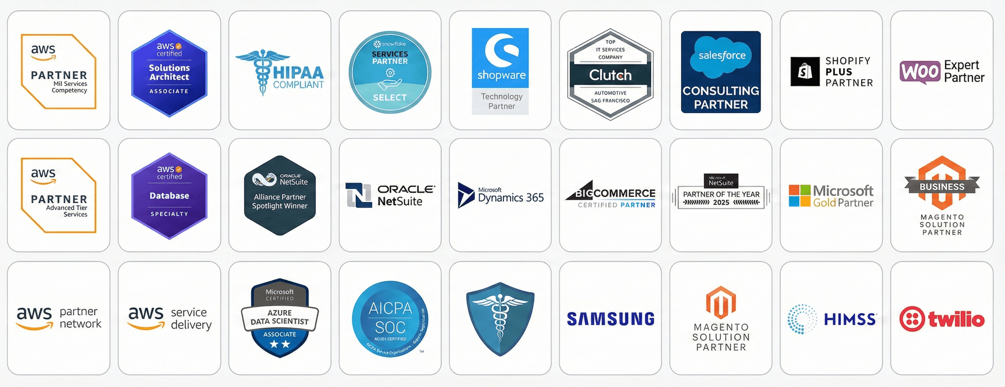 awards and certifications