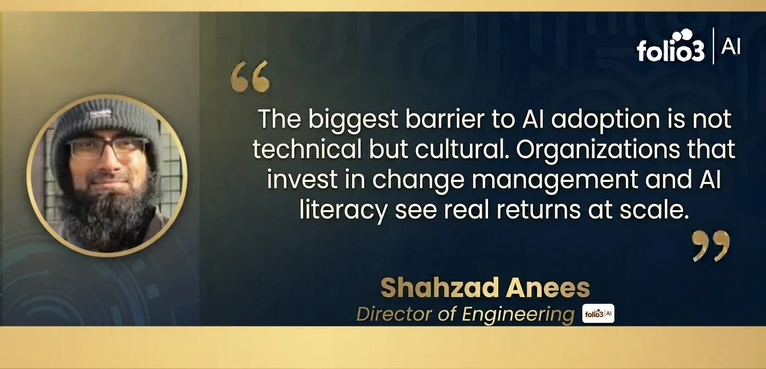 Enterprise AI Adoption Challenges Quote - Shahzad Anees - Head of AI Development