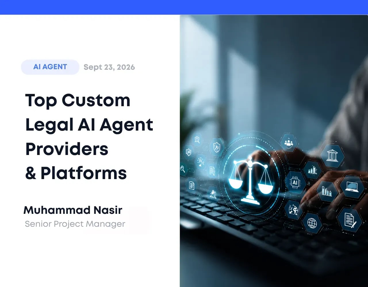 Top custom legal AI Agent blog banner.